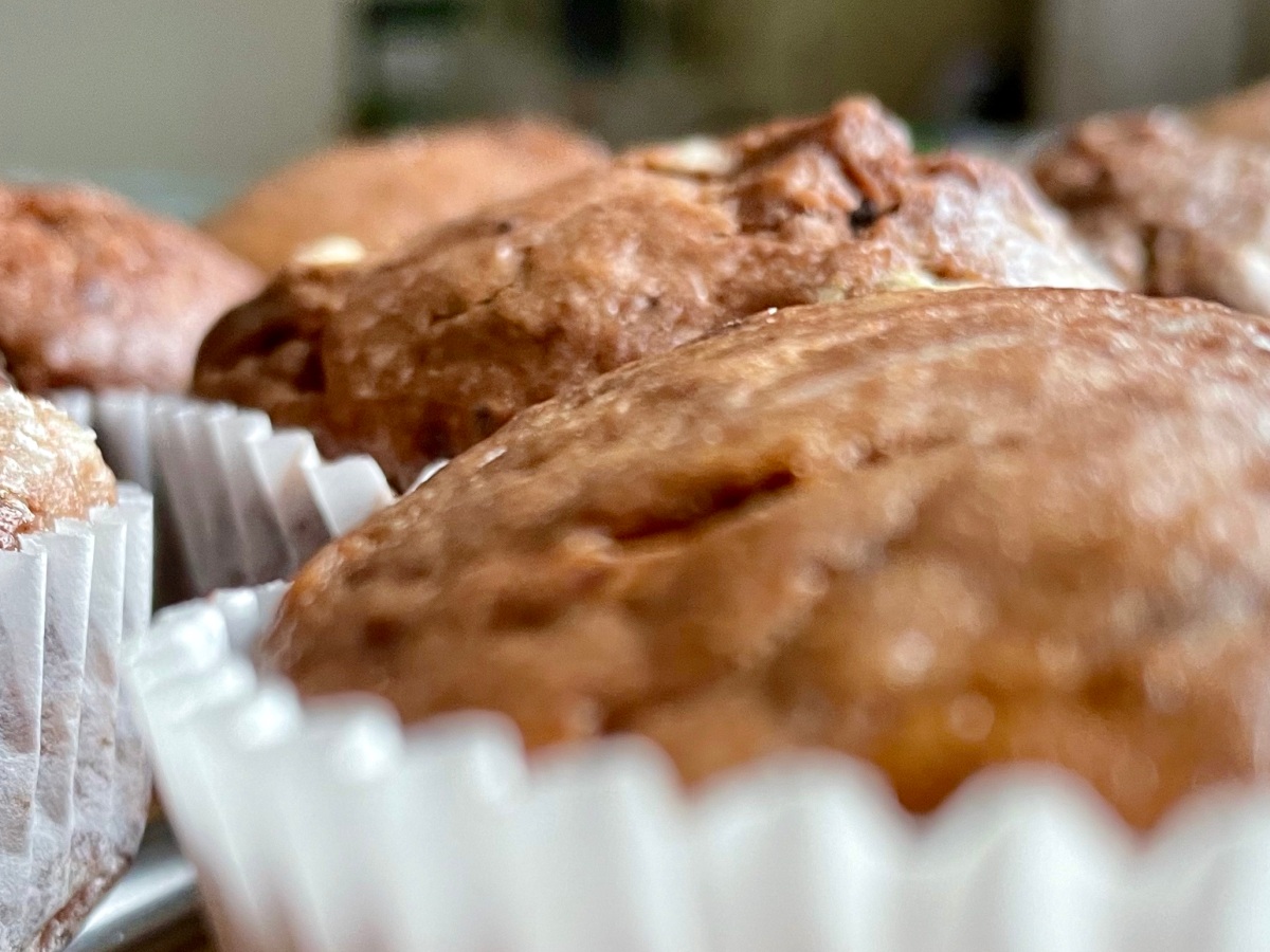 Sourdough Waste Chocolate muffins